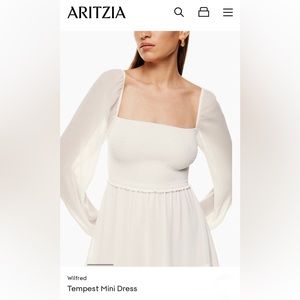 COPY - White mini dress Tempest Aritzia